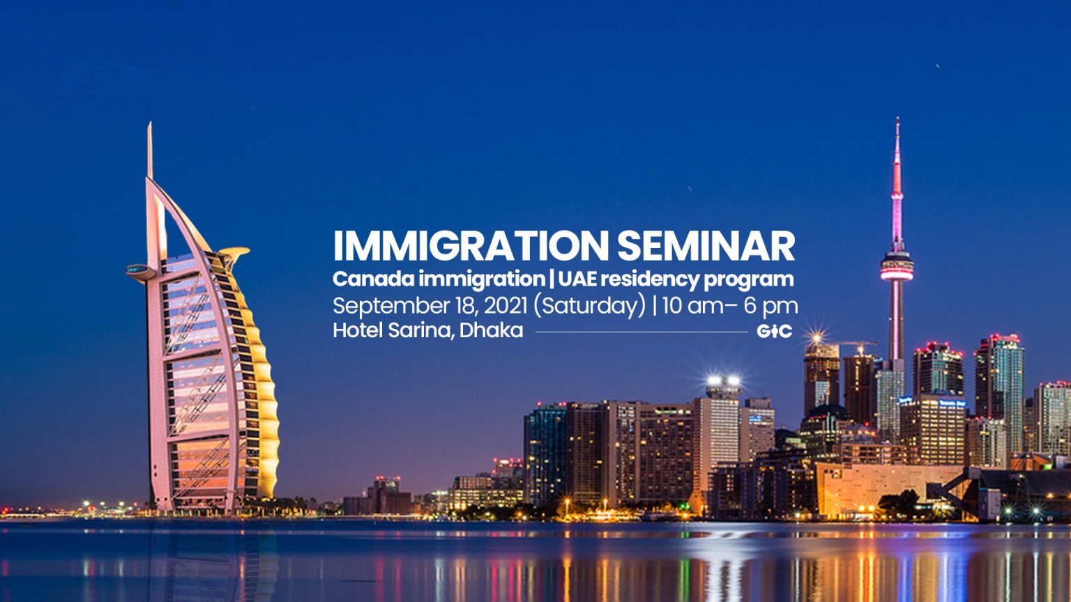 Read more about the article Exclusive Immigration Seminar @ Hotel Sarina Dhaka